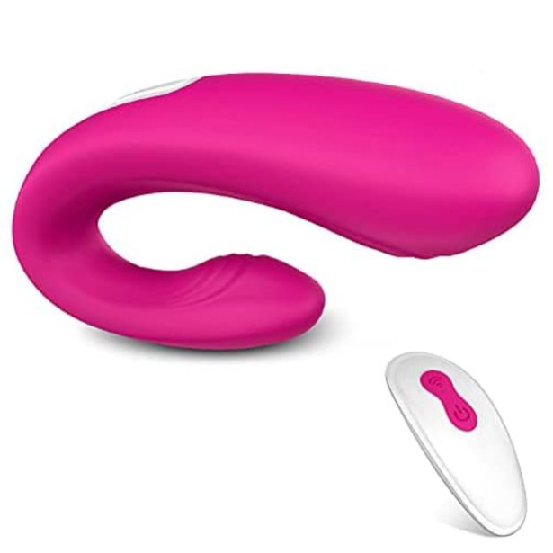 CENTEREL 振动器 G-spot 9 种强大的振动模式可充电振动器无线遥控按摩器适用于女性情侣-玫瑰红